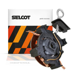 Porta-escovas Motor de Partida Valeo Celta Corsa Palio Stilo 206 Fiesta Ka Clio Megane