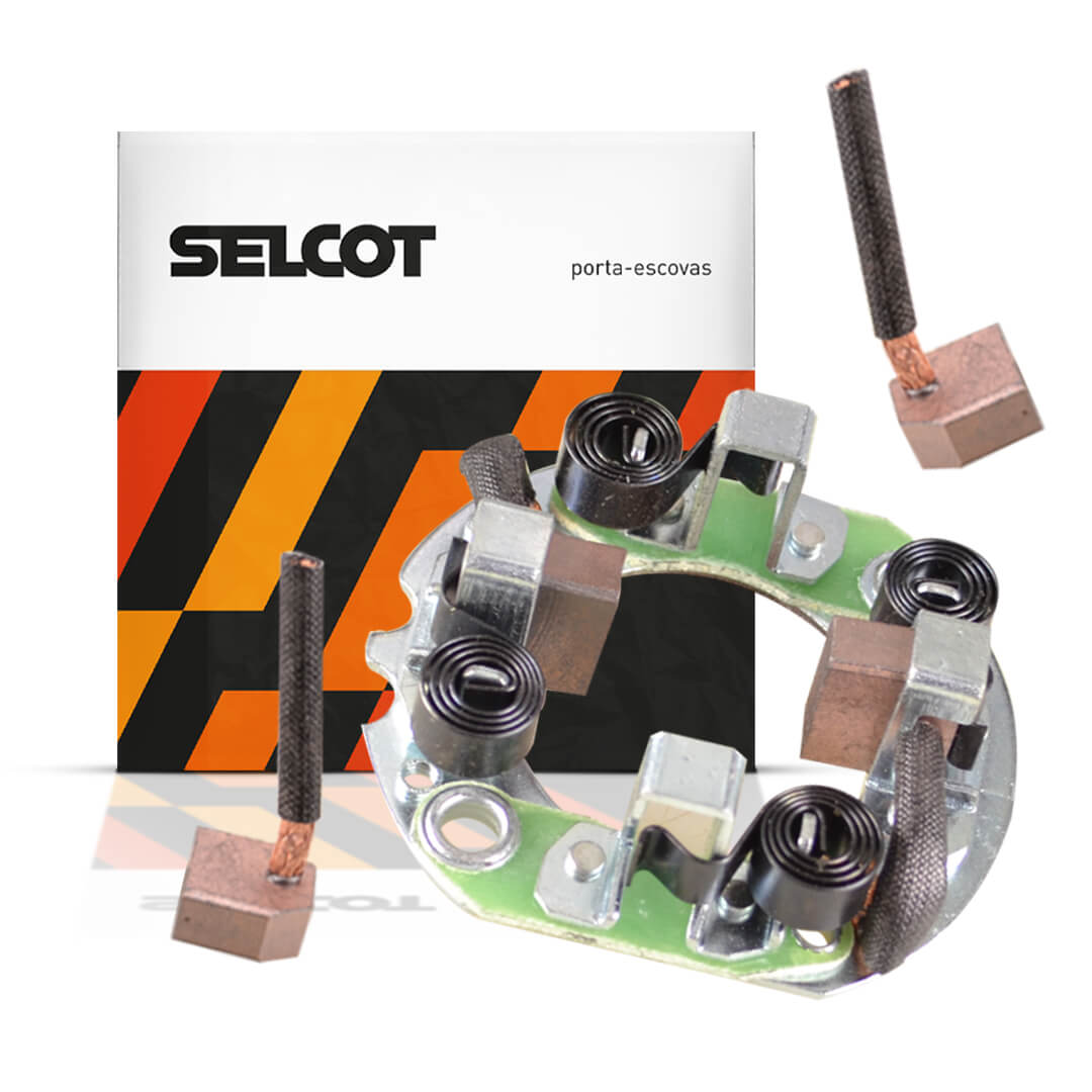 Porta-escovas Motor de Partida Hitachi Empilhadeiras Komatsu Nissan Yanmar Doosan Thermo King