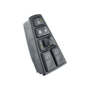 Interruptor de Vidro Elétrico Duplo Esquerdo com Trava Desembaçador Regulagem Retrovisor FH FM NH