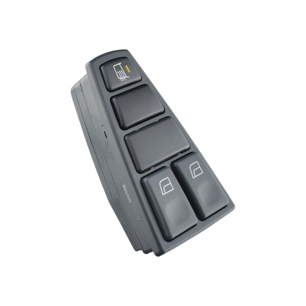 Interruptor de Vidro Elétrico Duplo Esquerdo com Desembaçador Retrovisor FH FM NH