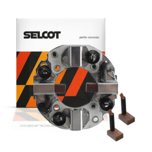 Porta-escovas Motor de Partida Mitsubishi S10 Ranger Frontier L200 Troller Jumper Boxer Master Bongo