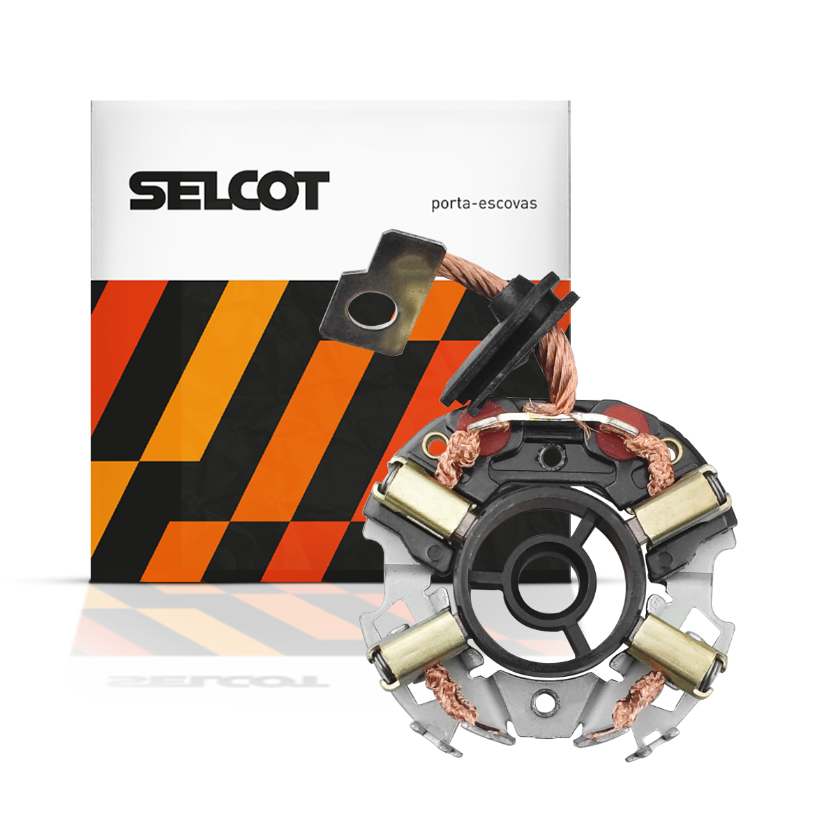 Porta-escovas Motor de Partida Bosch Gol Parati G2 G3 Corsa Celta Fusca Kombi Palio Uno