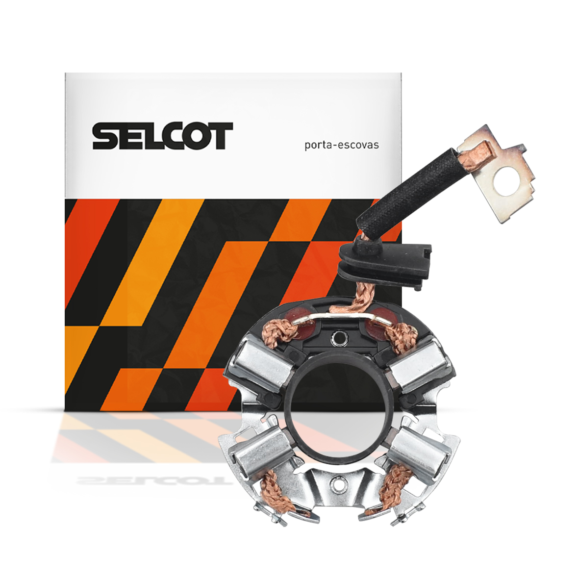 Porta-escovas Motor de Partida Bosch Blazer S10 Frontier X-terra Troller T4 Com MWM Sprint