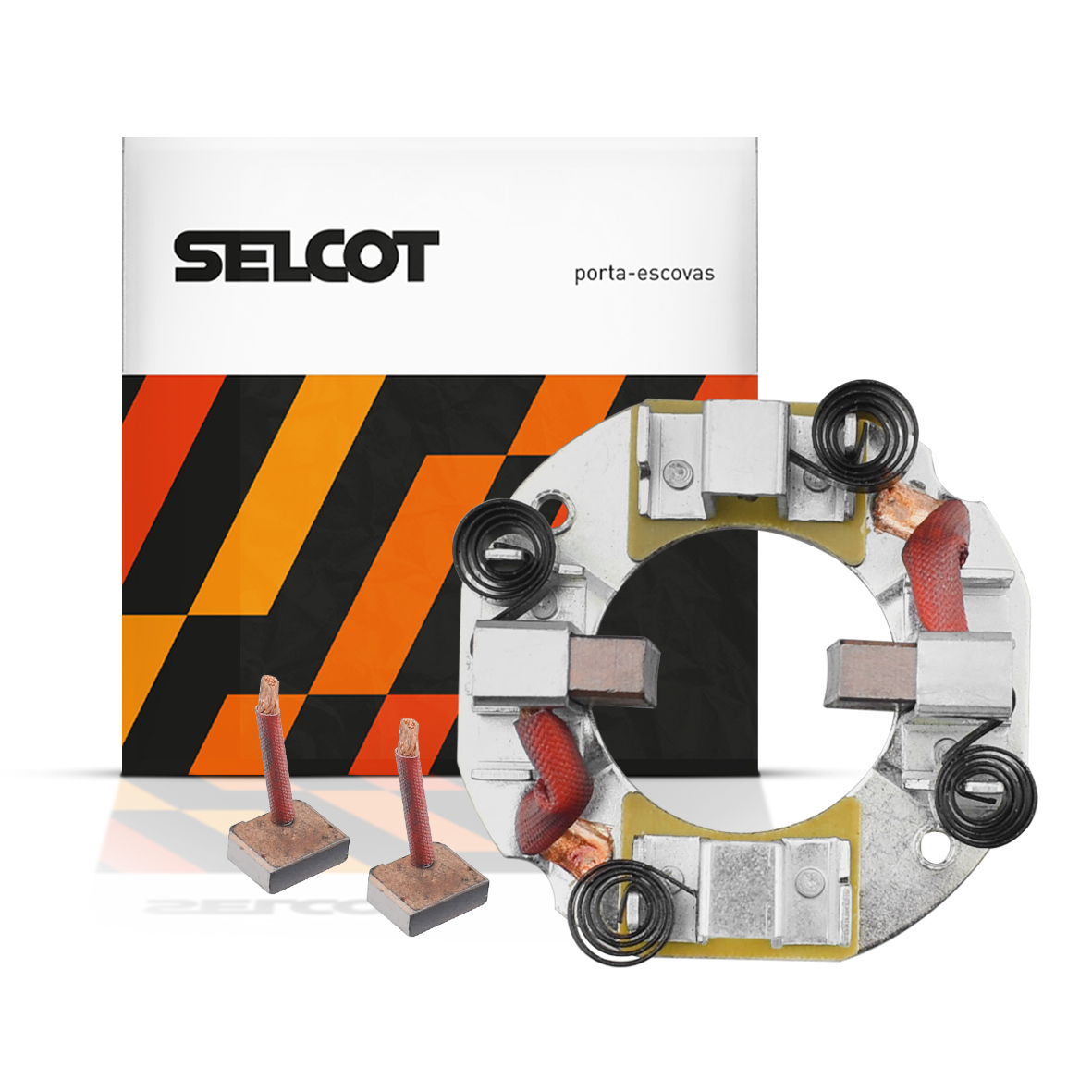 Porta-escovas Motor de Partida Delco Remy Agrale Case Fiat-Allis Marcopolo Volvo Constellation Delivery Accelo Atego Atron Axor