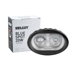 Farol Segurança Oval LED Bivolt 20W 8500K com Carcaça de Alumínio Empilhadeira