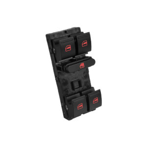 Interruptor de Vidro Elétrico Quadruplo Dianteiro Esquerdo com Bloqueio Amarok Tiguan Touareg Jetta Passat