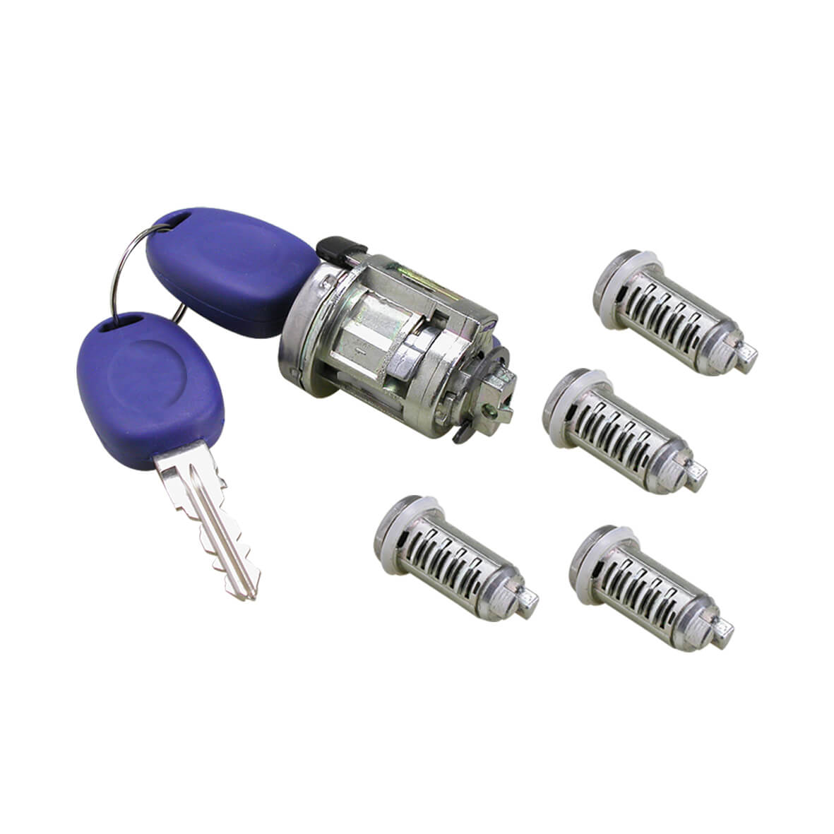 Kit Cilindro Ignição e Porta com Chave Azul Uno Siena Palio Strada